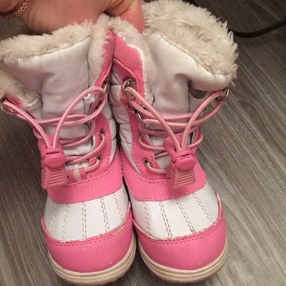 Set baby girl 18-24 Month snowsuit & boots size 5 - Picture 6 of 8